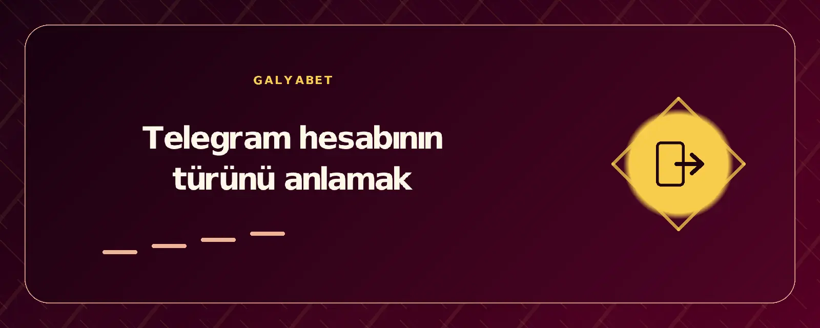 Telegram hesabının türünü anlamak galyabetgirisyap.com